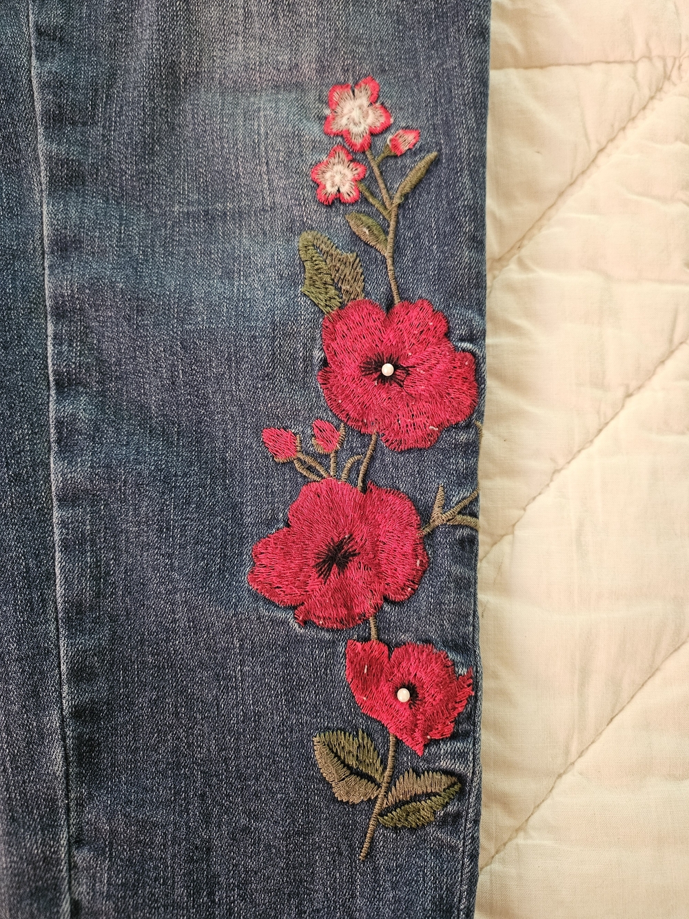 A.N.A. Floral Embroidered Jeggings- Size 12 - Picture 8 of 10